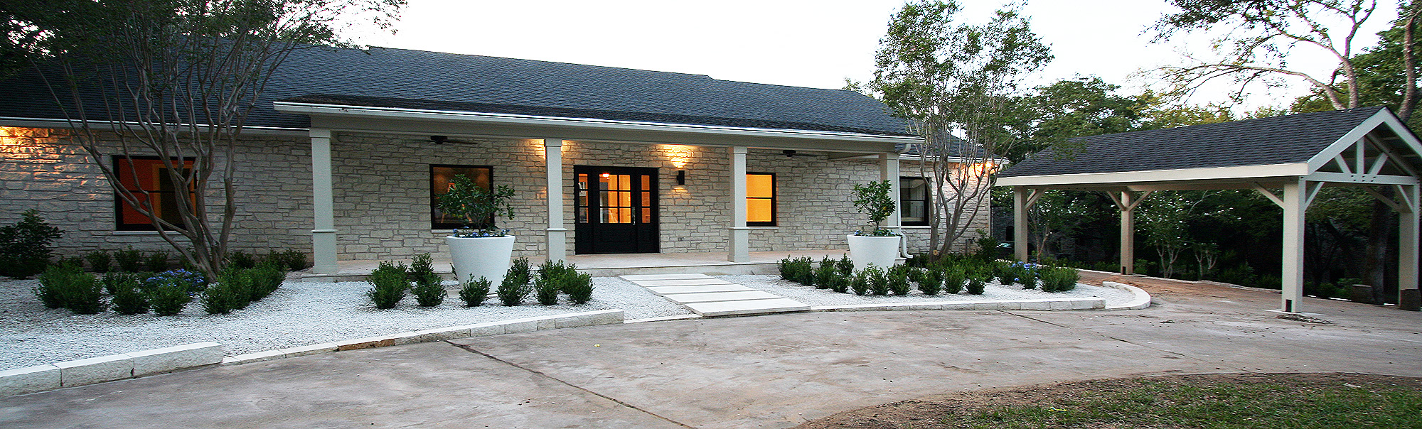 Pedernales River area custom home by SDB+D, Texas Hill Country integrated land development